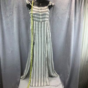 NWT Showpo Sz 6 Striped Jumpsuit Clubwear Beach Playsuit Shorts Romper Wrap